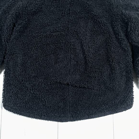 Lululemon Women's M/L Warmth Restore Long Pullover Black Sherpa Fuzzy Winter - Picture 8 of 15
